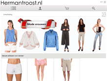 Tablet Screenshot of hermantroost.nl